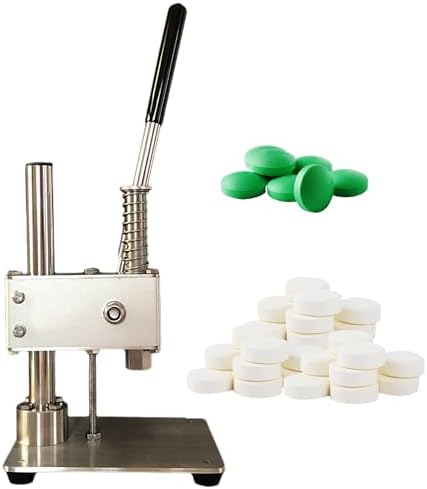 Stainless Steel Hand Tablet Press Machine, Effortless and Efficient for DIY Sugar and Pill Making, Compact and Durable Design