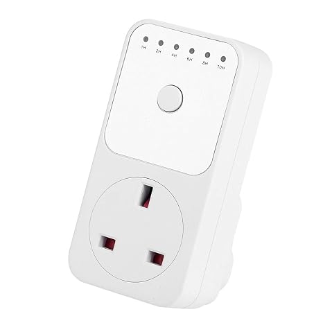Countdown Socket, Wear Resistant 100 240V Switching Power Timer Socket 1 10 Hours for Mobile Phone Charger(UK Plug)