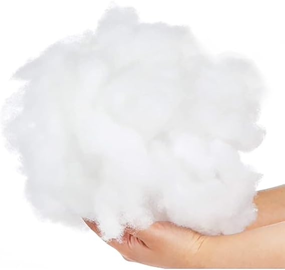 3kg Hollowfibre Filling for Toy Stuffing - Soft Filling for Knitted Toys, Crochet & Crafts, Teddy Bears, Pillows & Cushion Covers - High Grade White Virgin Polyester