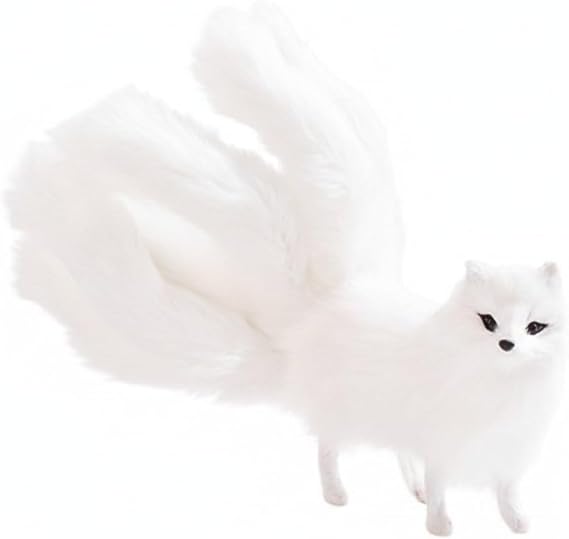 Plush Nine-tailed Stuffed Animal Soft Kitsune Plushy, Mini Statue Figurine Crafts, Home Office Desk Decoration Collectible Gift forProfessional Processed