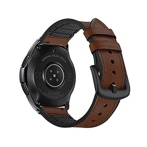 Smart Watch Band Band for Fossil Gen 6 Band 44mm 6th Generation Strap Replacement PU Leather Band Width 22mm Replacement Wristband Replacement Band Replacement Band Replacement Strap Dark Brown