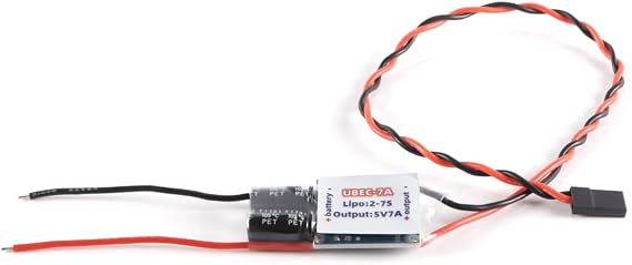 5V 7A UBEC Voltage Regulator – Non-Jamming Step Down Module for RC Servos, FPV Quadcopter & Airplane (2-7S Input)