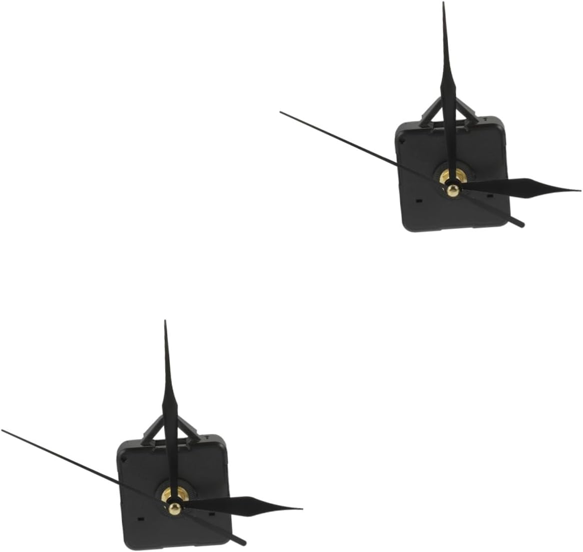 BESTonZON 2sets Silent Clock Movement Mechanism Wall Clock Kit for Home Repair for Crafting Custom Easy to Install Replacement Parts