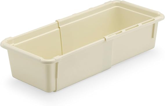 MallArt® Sürgülü Plastik Çekmece Düzenleyici – 3 Farklı Boy Seçeneğiyle Çok Amaçlı Organizer, Makyaj, Mutfak ve Ofis İçin Pratik Saklama Kutusu (NO:2)