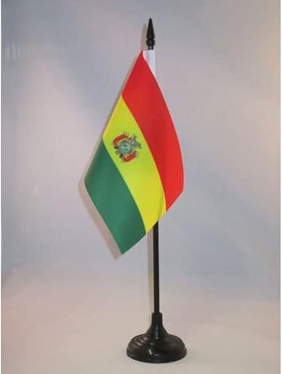 AZ FLAG Bolivia Table Flag 15x10 cm 100D Polyester Plastic Base