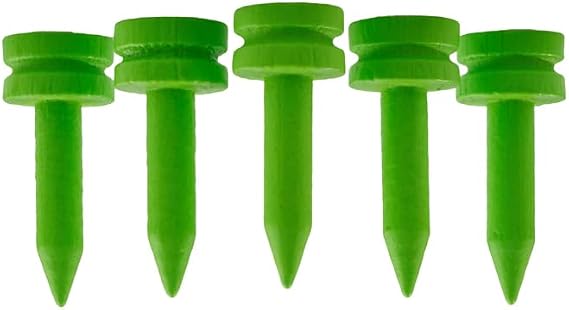 TH Golf x100 Pcs Bamboo Green Castle Golf Tees 26mm Biodegradable Eco Friendly Sustainable