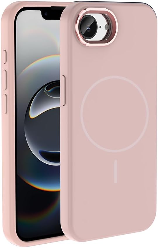 Spia Apple iPhone 16E ile Uyumlu Kılıf Kablosuz Rose Şarj Özellikli Lansman Kapak Orijinal (Apple iPhone 16E ile Uyumlu, Kablosuz Rose)