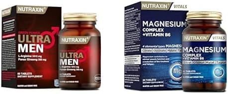 Nutraxin Seti | Green Power Ultra Men L-Arginine 60 Tablet x1 + Magnesium Complex 60 Tablet x1