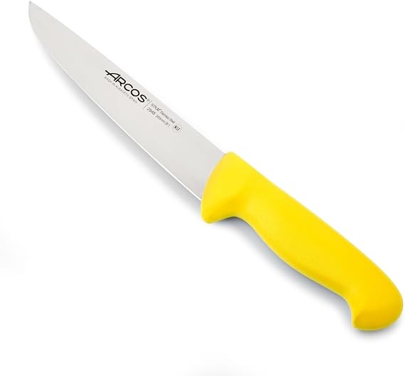 Arcos 2900 Butcher Knife Nitrum Steel Yellow 200 mm