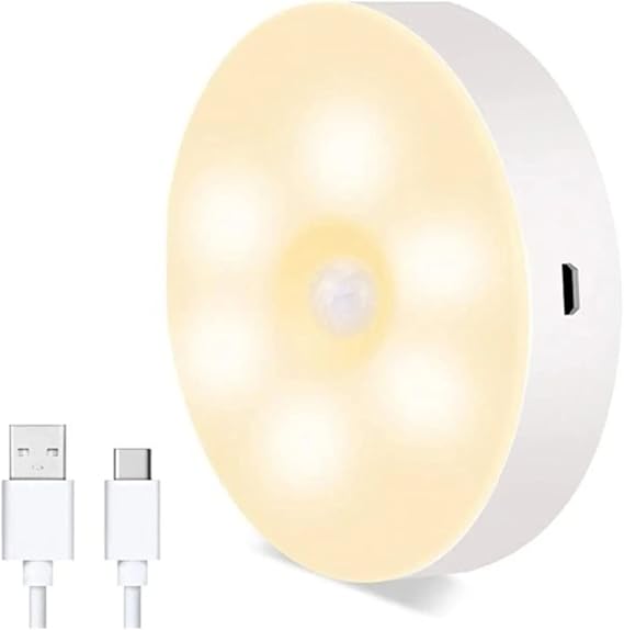 Hareket Sensörlü USB Şarjlı Mıknatıslı Led Işık Lamba Dolap İçi Ev Çekmece Gece Lambası Aydınlatma