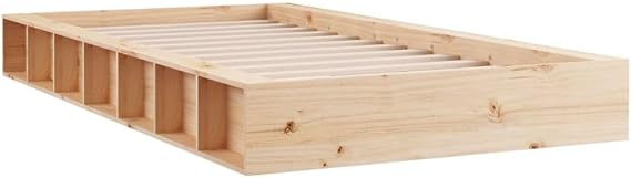vidaXL Bed Frame without Mattress 75x190 cm Small Single Small Single