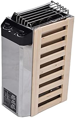 Fockety Sauna Heater, 3.6KW Internal Control Temperature Adjustable Stainless Steel Electric Sauna Stove, Wet and Dry Sauna Heater Stove for Home Hotel Spa Steam Room Bath Shower