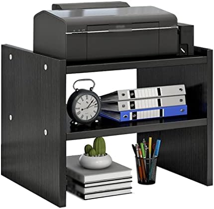 Generisch Yazıcı standı, yazıcı standı, masaüstü çok katmanlı depolama rafı, ofis, çalışma masası rafı, yazıcı standı, tezgah altı yazıcı tutucu için