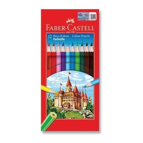Faber-Castell Karton Kutu Boya Kalemi 12 Renk Tam Boy