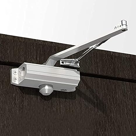 Automatic Door Closers, Automatic Hydraulic Door Closer Adjustable for Residential Commercial Doors 25kg to 150kg