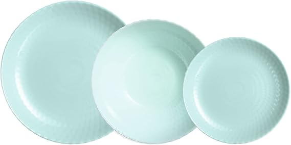 Luminarc Pampille 18-Piece Opal Glass Dinnerware Set for 6 People