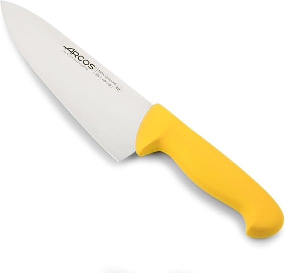 Arcos 2900 Chef Knife Nitrum Yellow Steel 200 mm