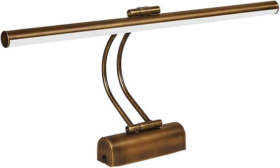 Flüt Led Aplik Elektrikli 3200K Gün Işığı 50 CM Banyo Tablo ve Çalışma Masası Duvar Aydınlatma Modern Tasarımlı Enerji Tasarruflu Led Lamba (Eskitme) [Enerji Sınıfı A]