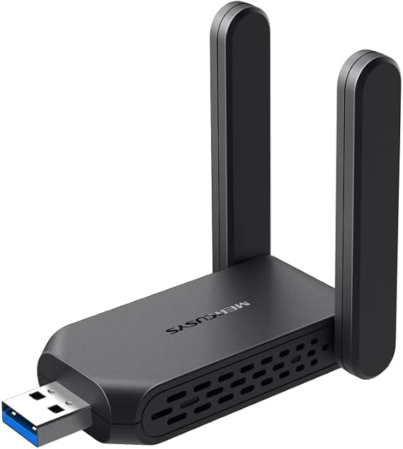 Mercusys MA32H, AC1300 Mbps, Çift Bant, USB 3.0, Yüksek Çekim Güçlü Wi-Fi 5 USB Adaptör