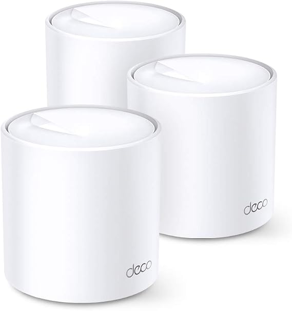 TP-Link Deco WiFi 6 Mesh AX1800Mbps Deco X20(3-Pack), WiFi 6 System for Whole Home, 500㎡ Coverage, Easy Installation, Parental Control, Compatible with All Fiber Boxes