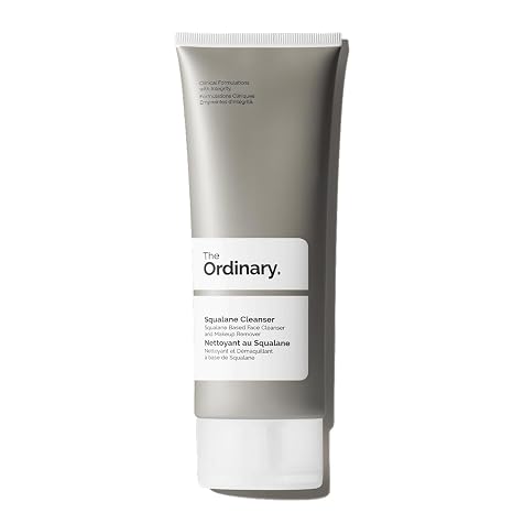 The Ordinary Squalane Cleanser, Facial Cleanser with Squalene, Moisturizing Makeup Remover, Strengthens the Moisturizing Barrier, 150 ml