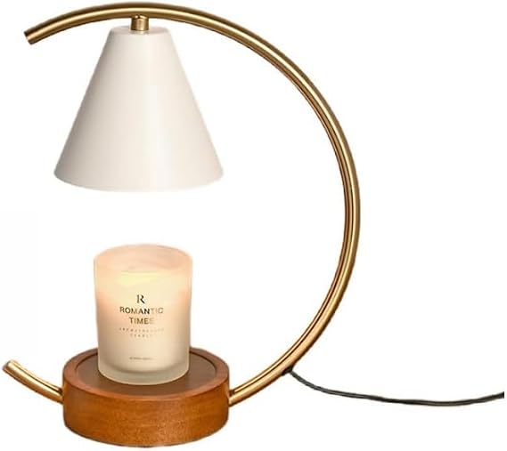 Candle Warmer, Aroma Diffuser, Indirect Lighting, Wooden Base, Electric Candle Warmer, Aroma Burner, Fashionable, Warm, Cute, Present, Aroma Candle American Vintage Home DecorativeWalnut Base