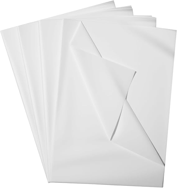 120 Sheets of White Silk Paper, 70 x 50 cm
