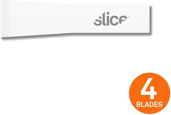 Slice #10534 Chisel Blades, Single-Sided, Ceramic Blades (Pack of 4)