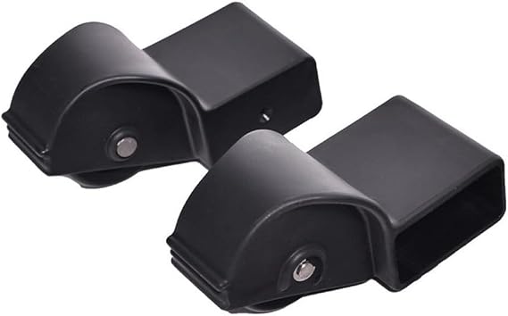 Rowing Machine Foot Caster Wheel Roller Replacement for Powerfun 500/550, Smooth Quiet Plastic Transport Wheels for Home Gym Studio Floor Protection, Black, 1 Pair