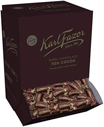 Fazer Karl Fazer 70 % Dark Chocolate 2 Boxes of 3kg