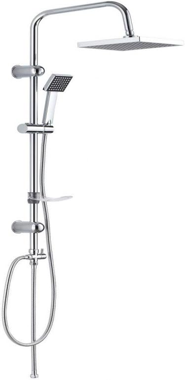 DP GRIFERIA Square Shower Set Model RY-S002, Rain, Silver