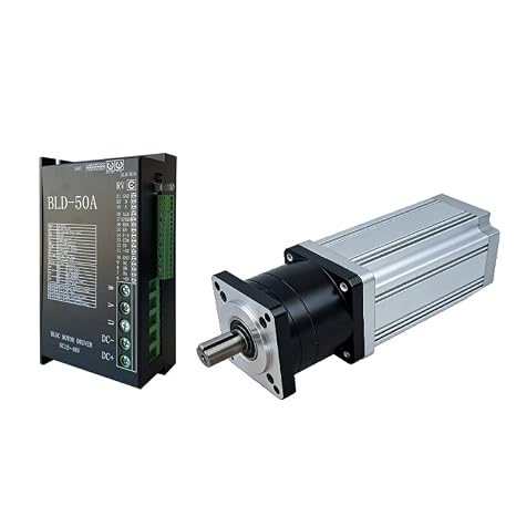 High Power Brushless Planetary Gear Motor 24V 750W with Forward and Reverse and Speed Control BLD-50A Driver Kit，80-24V 750W+BLD-50A+Ratio 20