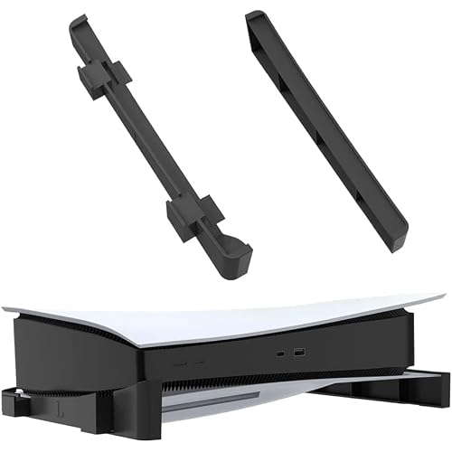 Xspring Horizontal Stand, Black Horizontal Base Support, Compatible with Disc and Digital Version, Desktop Organizer and Storage Stand for PS5 Console and Accessories
