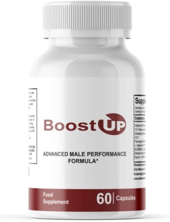BoostUp for Men - Boost Up Male Performance - Supports a Healthy Blood Flow - Natural Ingredients - 60 Capsules/Slim Warriors