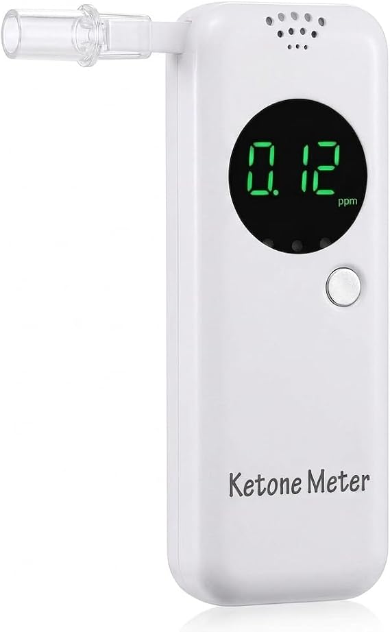 Keto Breath Tester, 0-99 PPM Ketosis Meter with 10 Mouthpieces