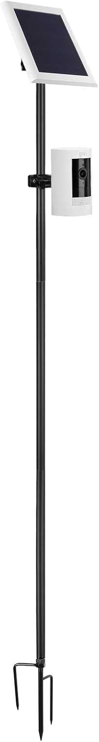 HOLACA Ground Stake Mount Stand for Outdoor Security Cameras and Solar Panels, Universal Compatible with Ring, Blink, Google Nest, Eufy, Arlo, Wyze, SimpliSafe, and Other Cameras with 14 Screw Hole