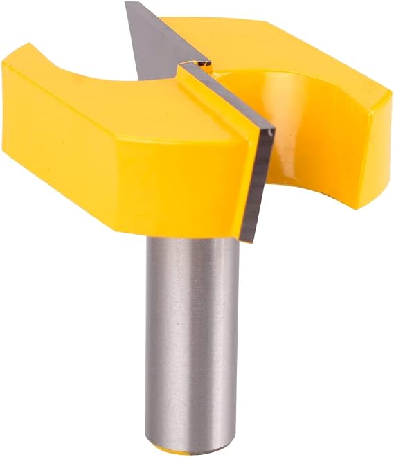 CNC Spoilboard Surfacing Router Bits, 1/2” Inch Shank 2-1/4” (Dia.) Bottom Cleaning Router Bits (Mortising Bit, Slab Flattening Woodworking Milling Cutter) with Carbide Tipped