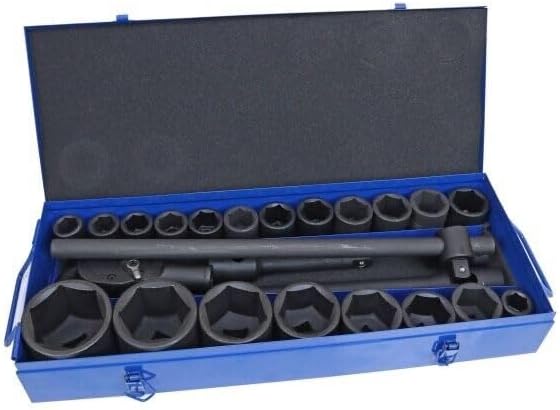 US PRO Tools 26pc Socket Set with Ratchet Set 3/4" & 1" Dr 21-65mm 3735