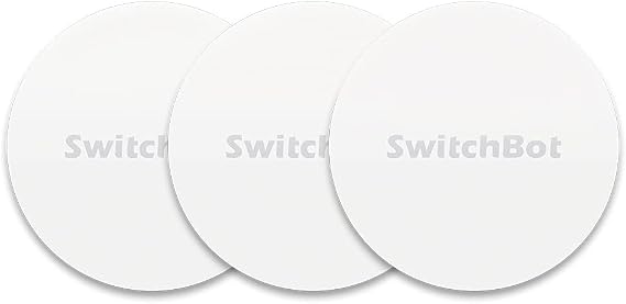 SwitchBot NFC Tags, SwitchBot Stickers, Smart Home - NTAG216 888 Bytes, Waterproof, Compatible with iOS and Android, 3-Pack