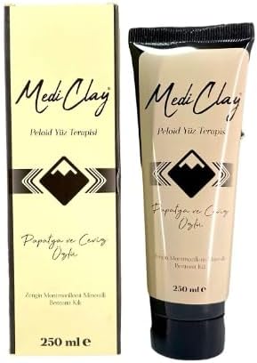 Aktarzane Medi Clay Papatya ve Ceviz Özlü Peloid Yüz Terapisi Kil Maskesi 250ml