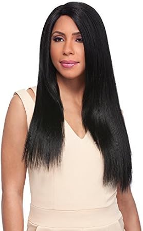Sensationnel Empress Custom Lace Front Wig - YAKI 24" (1B - Off Blk) by Sensationnel