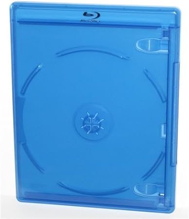 5 x Viva Elite Single Blu-ray Cases – Premium 11mm Blu-ray Disc Storage Case with Clear Sleeve for Artwork – Durable Polypropylene Plastic – Push Button Secure Hub – Replacement Blu Ray Case Pack
