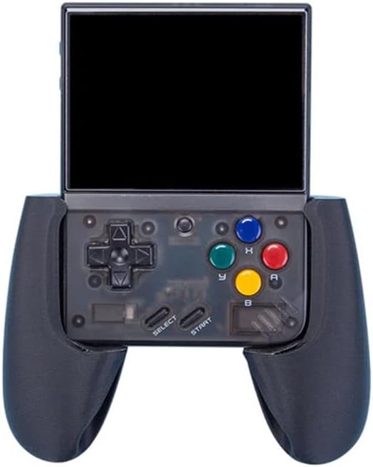 3D Printed Grip Handle for Miyoo Mini Plus Game Console Miyoo mini+ Controller Accessories (Black)