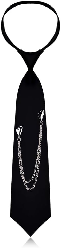 ゴシックタイ Y2k グランジアクセサリー パンクロックネクタイ レディース ガールズ ブラック ゴシックネクタイ 制服 スクール衣装 コスチューム パーティー ネックタイ 調節可能 ゴス Y2k ネクタイ 女性用 ガールズ クリスマスギフトアイデア