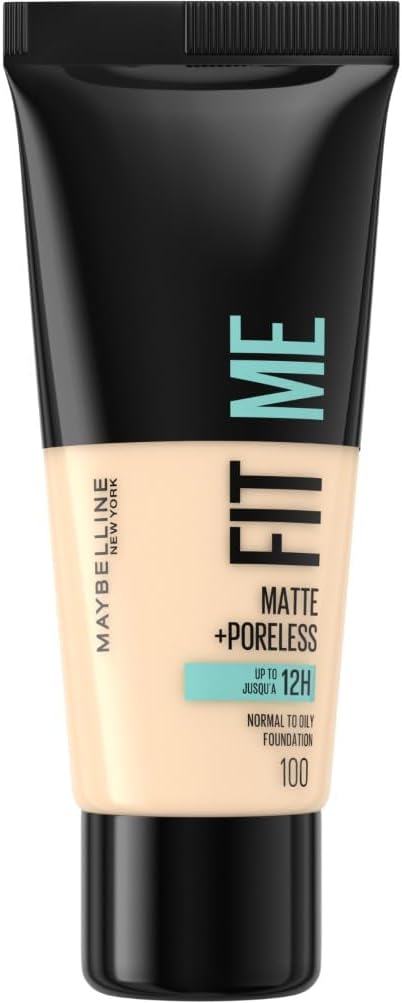Maybelline Foundation Fit Me Matte & Poreless Lightweight 100 Warm Ivory