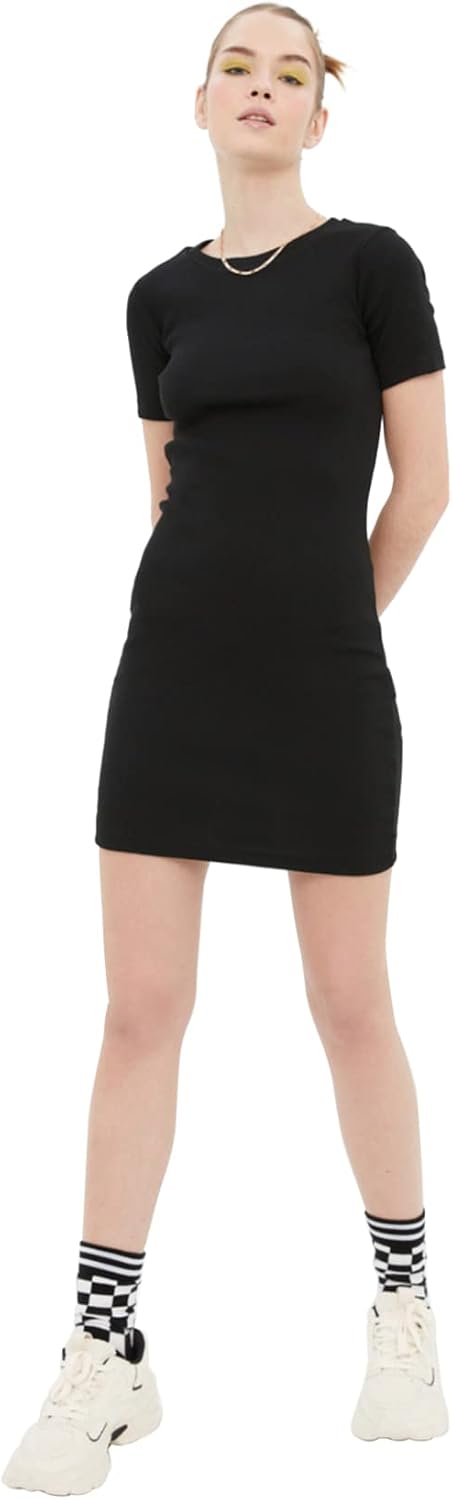Trendyol Women Young Mini Bodycone Fitted Knit Dresses