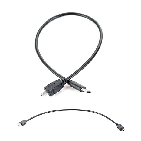 USB Type-C 3.1オスからミニ8ピンオスUSB 2.0 OTGケーブル、カメラ用、AndroidタイプCインターフェイス電話またはPCのデジタルカメラ内のSDカード内のビデオと写真を読み取ることができます。