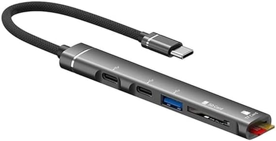 Microcase 5in1 USB 3.0 Type-C to SD-TF Kart Okuyuculu USB Çevirici Çoğaltıcı Hub - AL4613