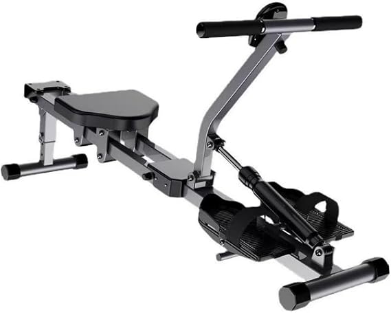 Rowing Machine, Rowing Exercise Equipment, 12 Levels of Load Adjustment, Cardio Exercise Machine, Foldable, Boating, Training Machine, For Indoor Dieting, Weight Loss, Muscle Training, Unisex