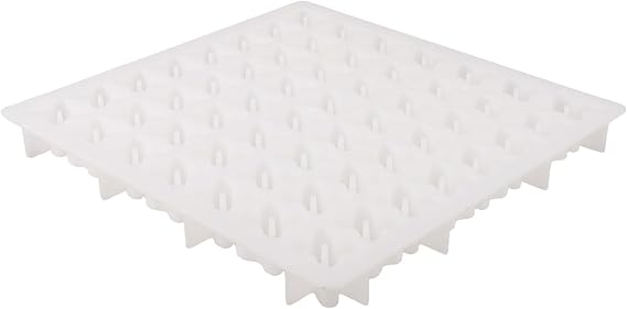 Plastic Concrete Mold Kit, Reusable Plum Blossom Square Form 30.30cm